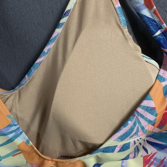 Old Navy Swimsuit Womens X-Large One Piece Leaf Print Tropical Bathing Suit - Picture 6 of 9